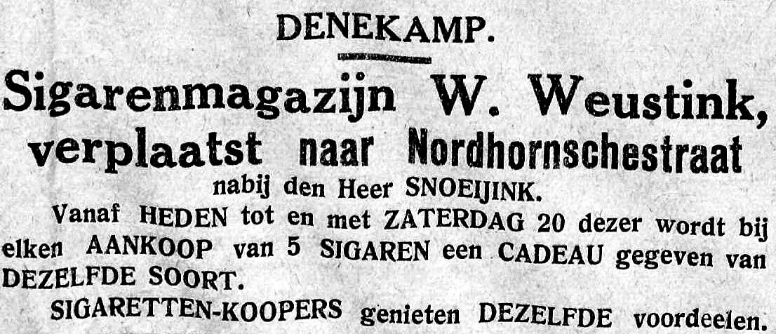 Advertentie van sigarenmagazijn   Weustink uit 1925.jpg